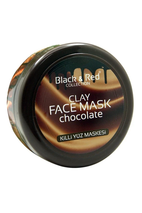 Black Red Yüz Kil Maskesi 400ml. Çikolatalı