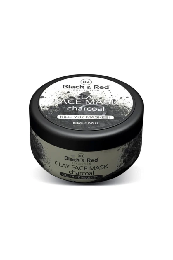 Black Red Black&red Clay Face Mask Kömür Özlü Killi Yüz Maskesi 400 gr