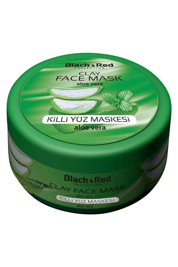 Black Red Killi Yüz Maskesi Aloe Vera 400 Gr. 2 Adet 120 Ml. Wax