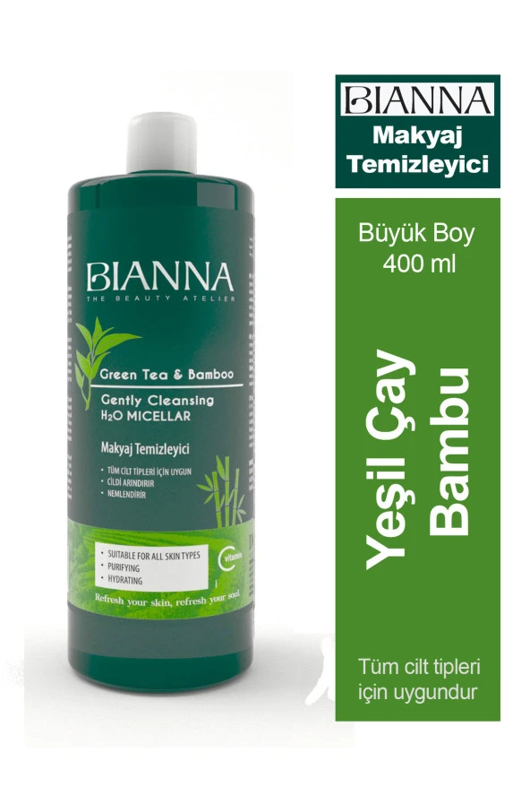 Bianna Yeşil Çay ve Bambu özlü Makyaj Temizleyici 400 ml