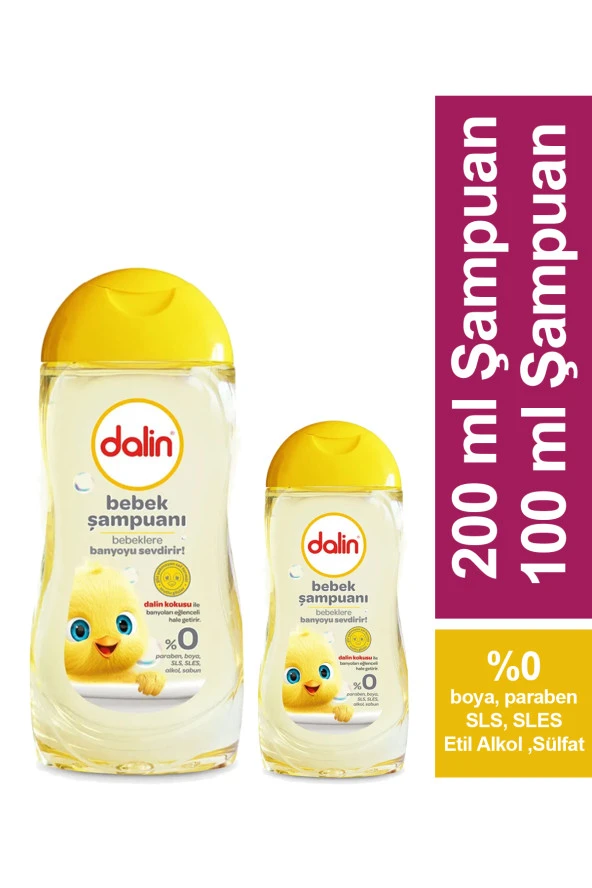 Dalin Klasik Şampuan 200 ml ve 100 ml İkili Set