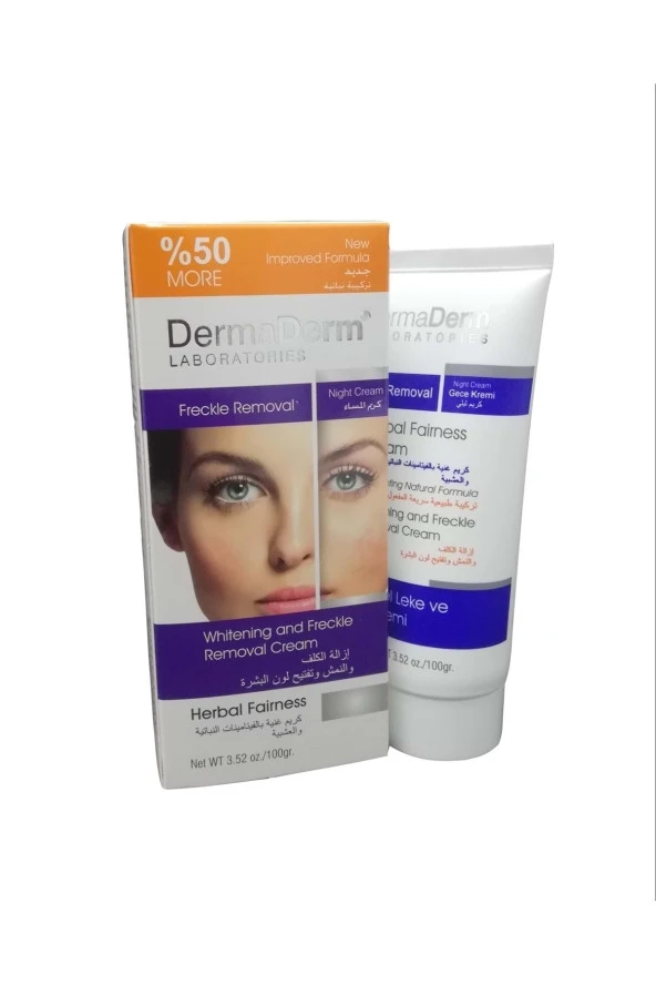 DermaDerm Leke Giderici Cilt Beyazlatıcı Gece Kremi