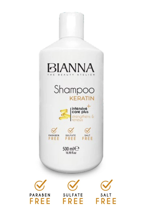 Bianna Tuzsuz Şampuan 500 ml Sülfat Ve Paraben Içermez - Keratin