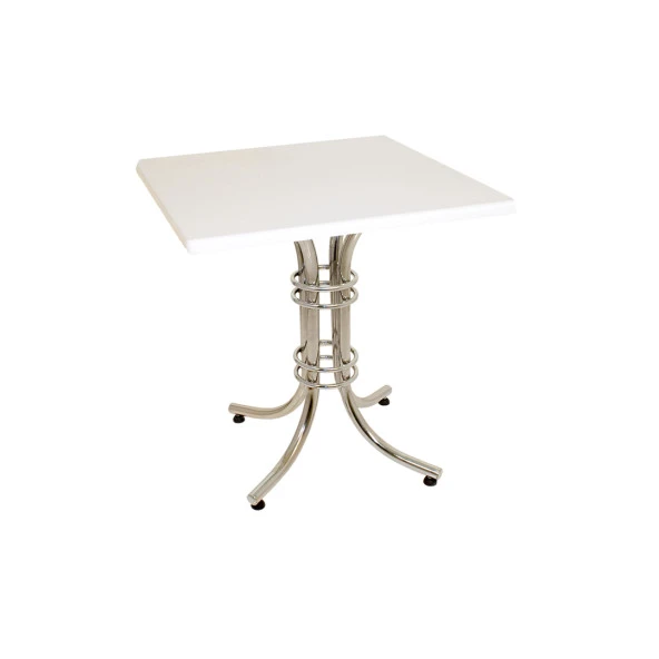 Buket Werzalit Kare Mutfak Masası 60x60 - Beyaz ürün görseli