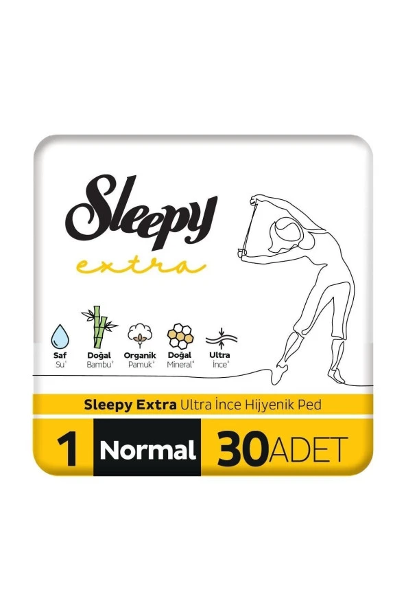 Sleepy Extra Ultra Ince Hijyenik Ped Normal 30 Adet Ped