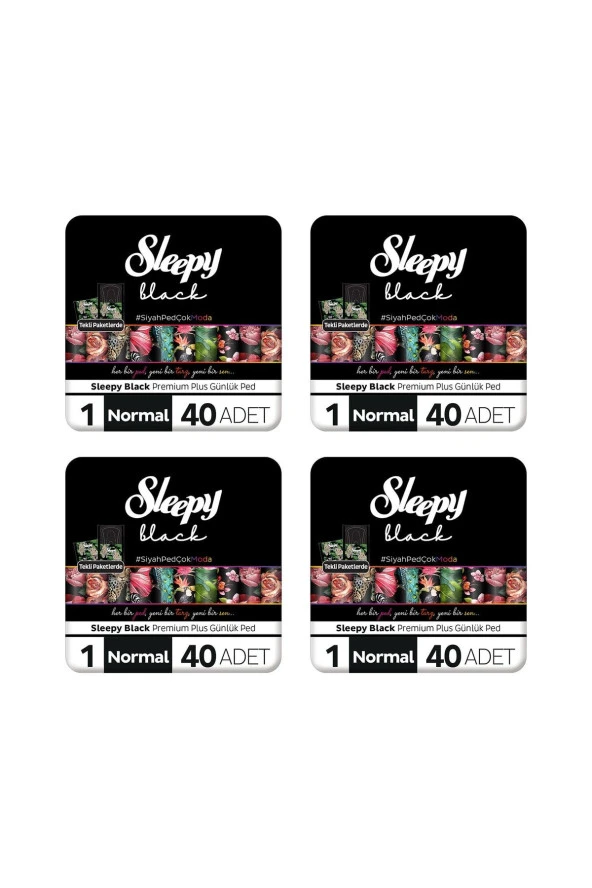 Sleepy Black Premium Günlük Ped 40lıx4pk 160 Adet