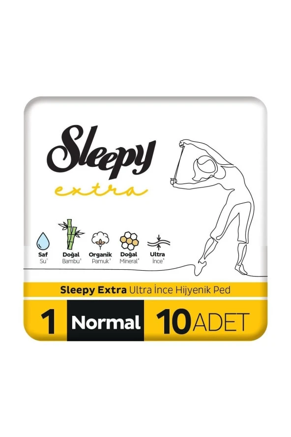 Sleepy Extra Ultra Ince Hijyenik Ped Normal 10 Adet Ped