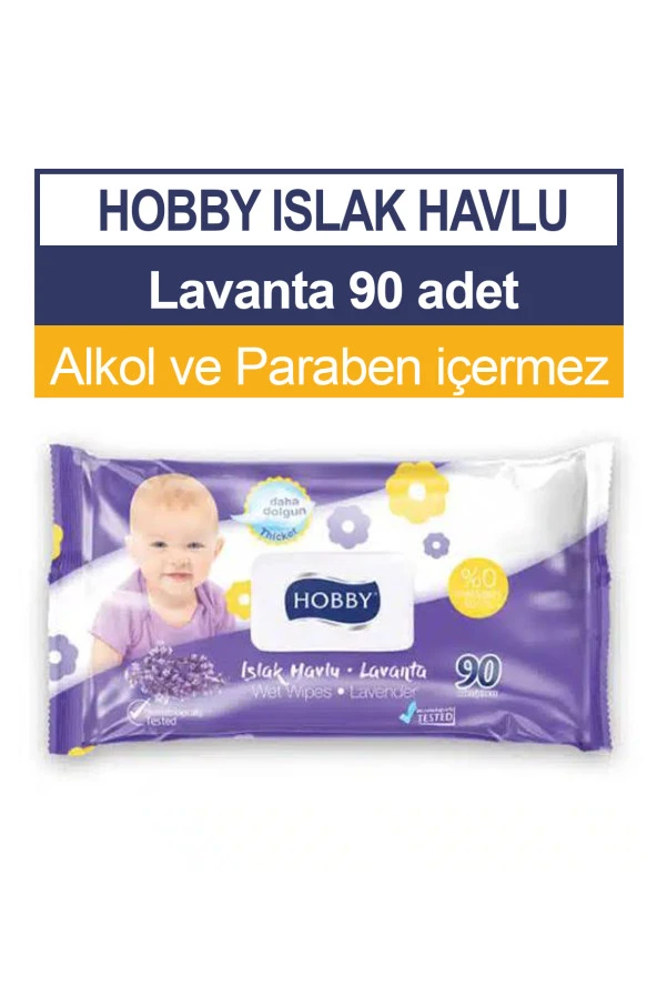 Hobby Islak Havlu Lavanta 90'lı