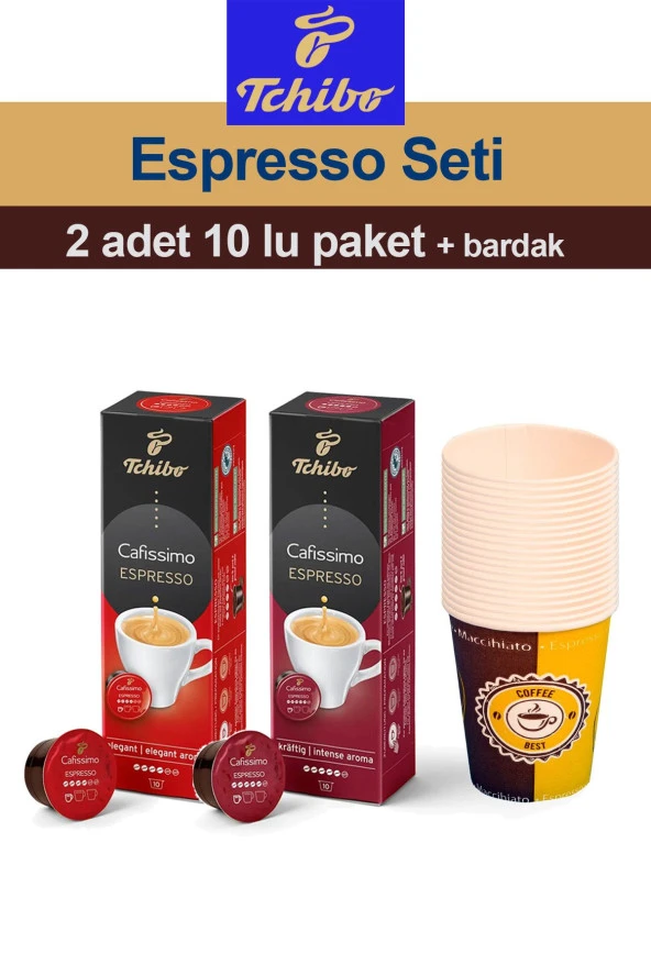 Tchibo Cafissimo Espresso Elegent Intense Aroma 2x10 Adet Kapsül Kahve