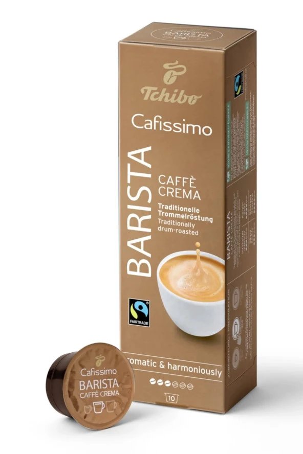 Tchibo Cafissimo Barista - Espresso Caffè Crema 2x10 Adet Kapsül Kahve Tchibo Bardak