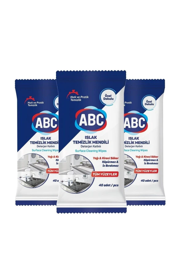 ABC Islak Temizlik Mendili 3'lü 120 Yaprak - 2