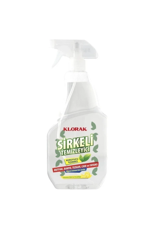 Klorak Sirkeli Temizleyici Sprey 750 Ml