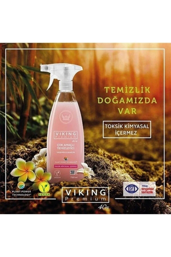 Viking Premium Çok Amaçlı Temizleyici Sprey Yasemin & Vanilya 750 Ml