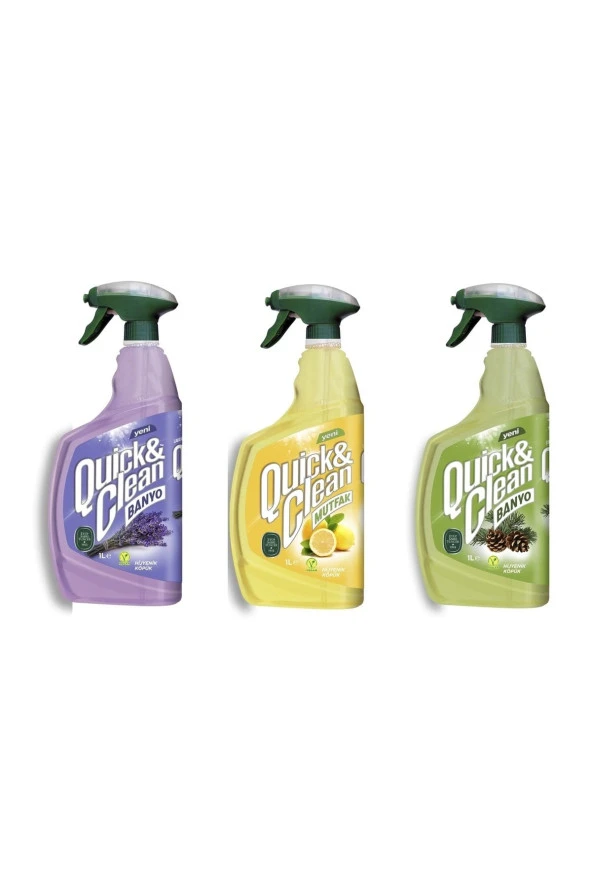 Eyüp Sabri Tuncer Quick & Clean Çam-limon-lavanta Yüzey Temizleyici 3 X 1 Lt