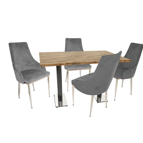 Karanfil Laminat - Stil Masa Takımı - Gri ürün görseli