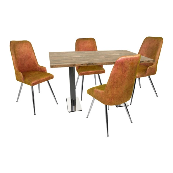 Karanfil Laminat - Çırağan Masa Takımı - Kiremit ürün görseli