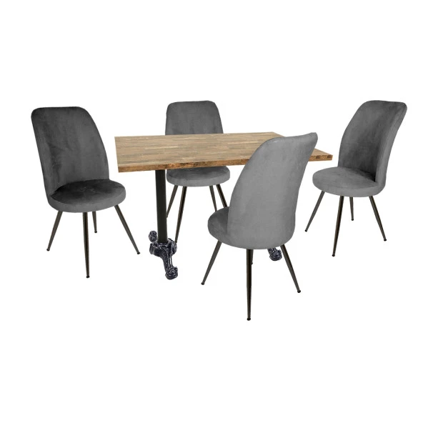 Çipa Laminat - Saray Masa Takımı - Gri - 1