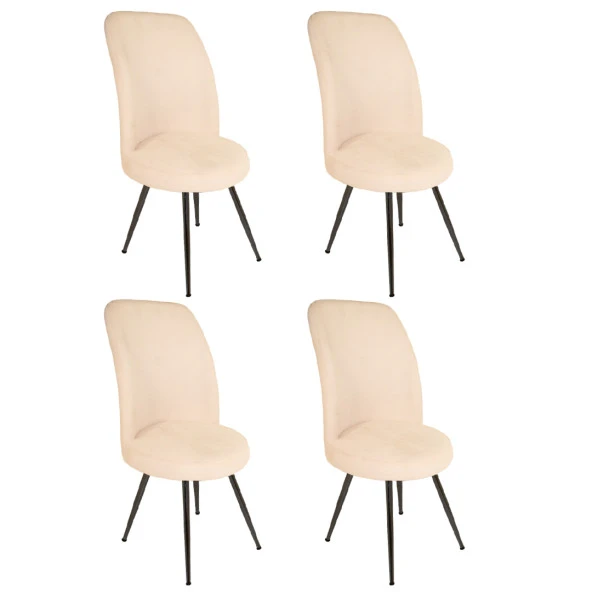 Saray Sandalye ESB 4 Adet - Krem ürün görseli 1