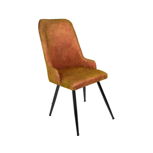 Çırağan Sandalye (ESB Siyah Ayak) - Kiremit ürün görseli 1