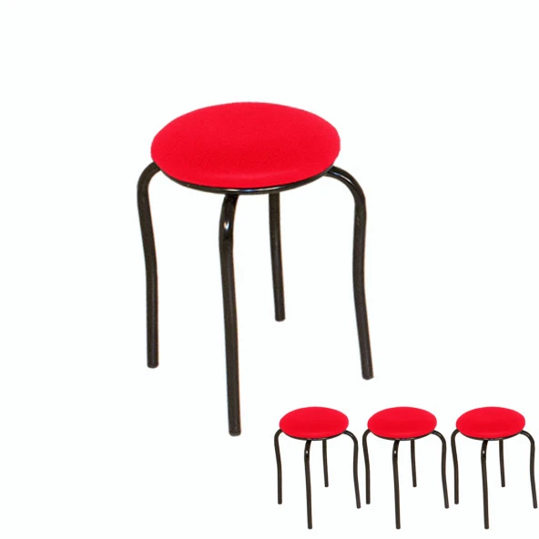 Tabure ESB (4 Adet Fiyatıdır) - Kırmızı