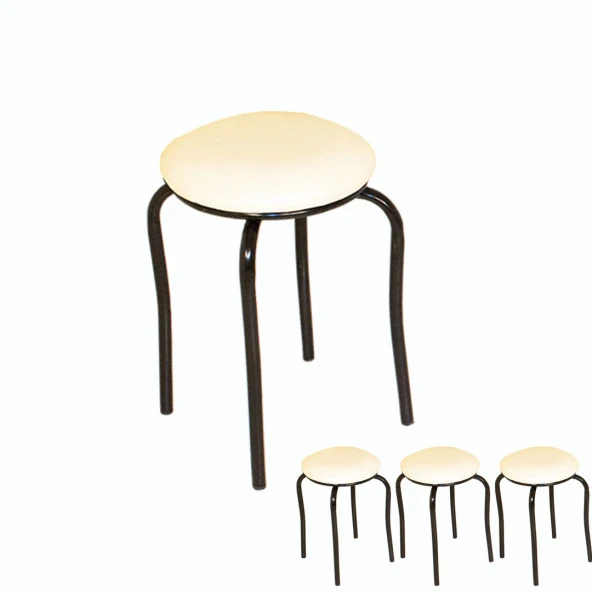 Tabure  ESB (4 Adet Fiyatıdır) - Krem ürün görseli 1