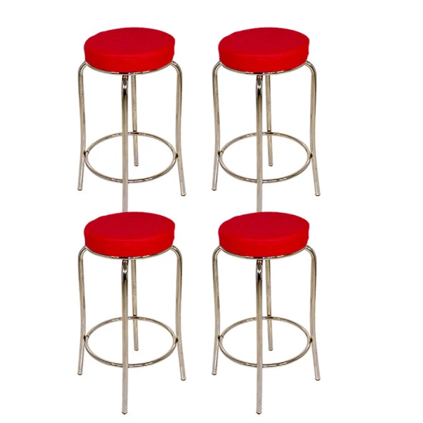 Bar Taburesi 4 Adet - Kırmızı