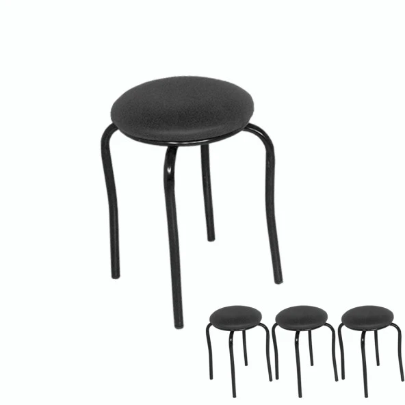 Tabure ESB (4 Adet Fiyatıdır) - Siyah