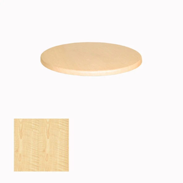 Werzalit Masa Tablası Yuvarlak 70cm - Akçaağaç