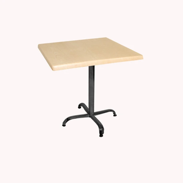 Indigo Werzalit Kare Mutfak Masası 60x60 (ESB-SİYAH) - Akçaağaç ürün görseli