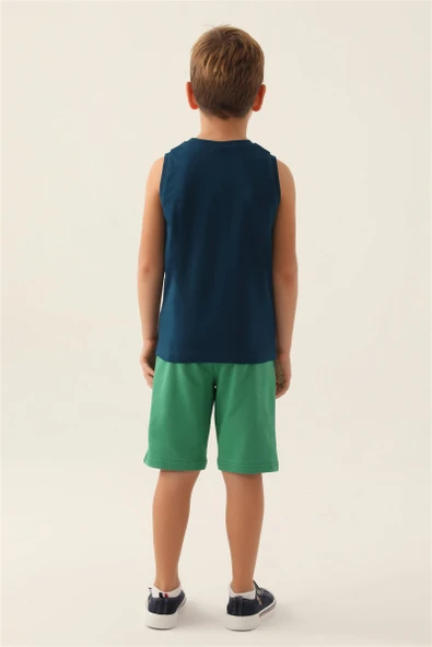 U.S. Polo Assn. 1776 Tree Erkek Çocuk Bermuda Pijama Takım - 2