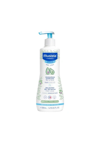 Mustela Gentle Cleansing Gel Yenidoğan Şampuan 500 ml