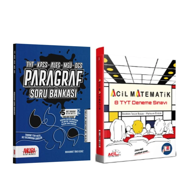 Acil Yaynları TYT 8 Son Seans Rejenerasyon Deneme ve AKM Paragraf Soru Bankası Seti 2 Kitap