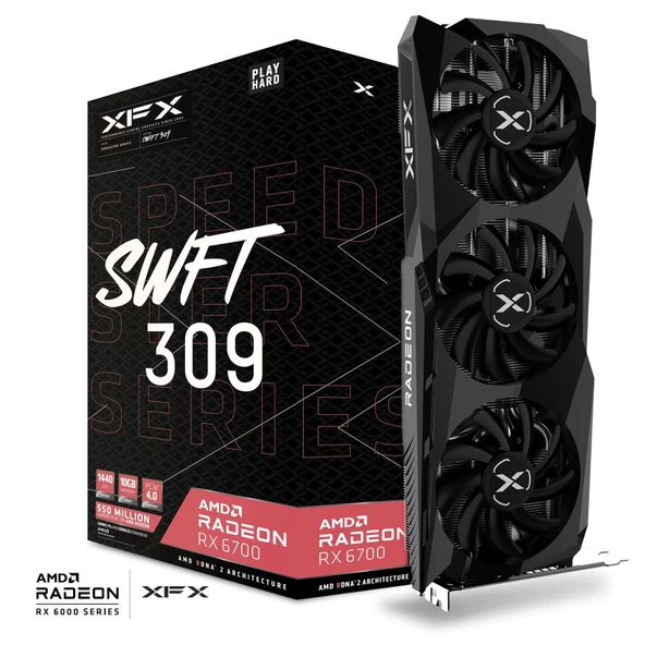 XFX Speedster SWFT 309 RX 6700 Core RX-67XLKWFDV 160 BitGDDR6 10 GB Ekran Kartı