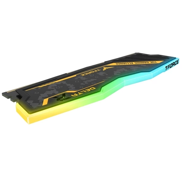 Team T-Force Delta RGB TUF Yellow 16 GB (2X8) 3200 MHz DDR4 CL16 TF9D416G3200HC16FDC01 Ram - 2