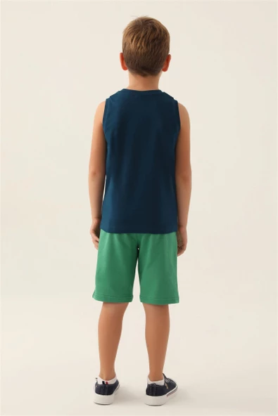 U.S. Polo Assn. 1776 Tree Erkek Çocuk Bermuda Pijama Takım - 2