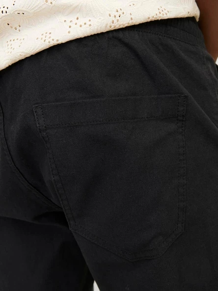 JACK JONES Erkek Rahat Kesim Keten Pantolon 12248606 - Resim 4