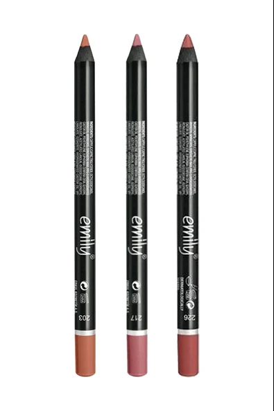 Golden Rose Emıly Dudak Kalemi 3 'lü Set No:203-217-226