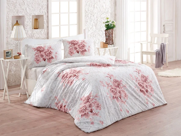 Kristal Light Tek Kişilik Nevresim Takımı Henna Pudra