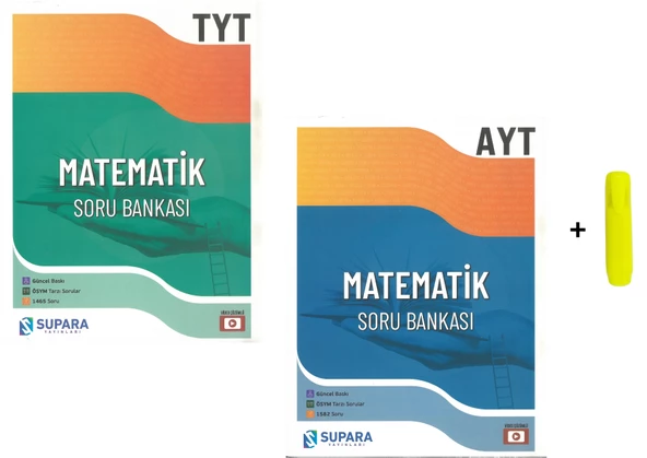 Supara Yayınları TYT AYT Matematik Soru Bankası Seti Yeni 2 Kitap