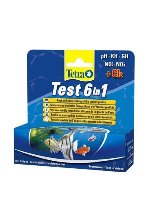 Tetra Pond Test 6 in 1 Tatlı Su Stip Stick  Skt:06/2026