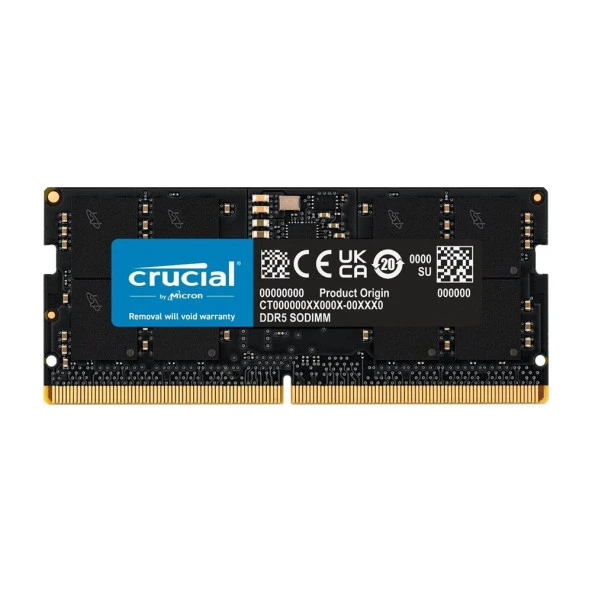 Crucial 32GB Ddr5 4800 Sodımm CL40 CT32G48C40S5 Notebook Ram