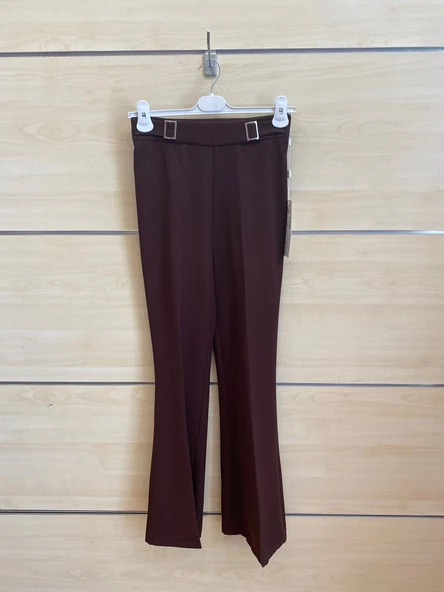 24Y2188 PANTOLON PAÇA BELİ TOKALI YÜKSEK BEL - 5