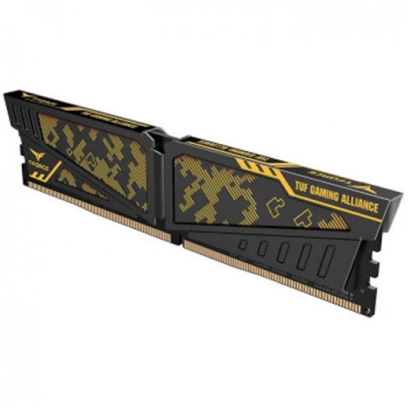 Team T-Force Vulcan TUF Gaming Alliance 8GB (1x8GB) 3200MHz CL16 DDR4 Gaming Ram - Resim 2