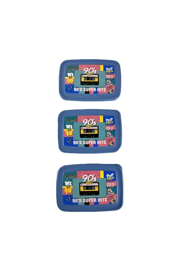 Gıda Saklama Kabı Erzak Saklama Kabı Meyve Sebze Et Balıkları Taze Ve Kuru Tutmak 850ml X 3'lü Set - 3