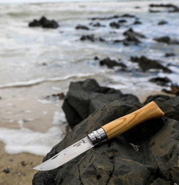 Opinel Zeytin Ağacı Naturel Çakı No:8 - Resim 2