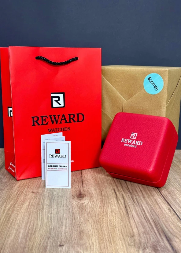 Reward Gold/Siyah Çelik Kasa Otomatik Erkek Kol Saati - 4