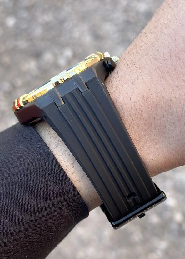 Reward Gold İyon Kaplama Kasa Silikon Kordon Erkek Kol Saati - Resim 2