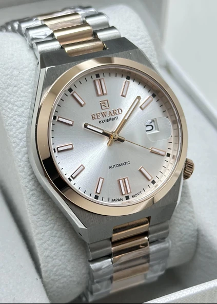 Reward Gri/RoseGold Kordon Otomatik Erkek Kol Saati - 3