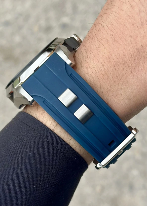 Fiesta Lacivert Silikon Kordon Erkek Kol Saati - Resim 2