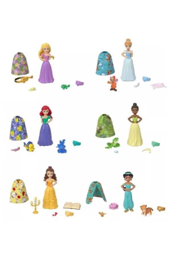 Mattel Disney Prenses Color Reveal Bebekler HMB69